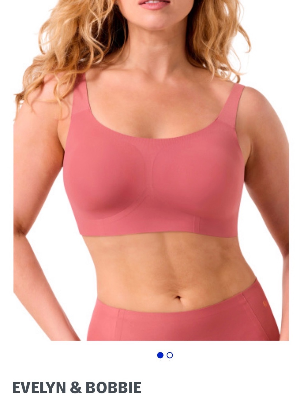 Evelyn & Bobbie Soft Support Wireless Bra in Rose